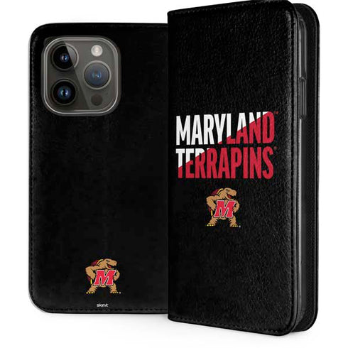 University of Maryland Terrapins Athletic Marks iPhone 15 Pro Folio Case